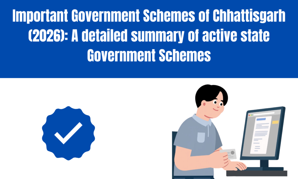 Important Government Schemes of Chhattisgarh (2026): A detailed summary of active state Government Schemes