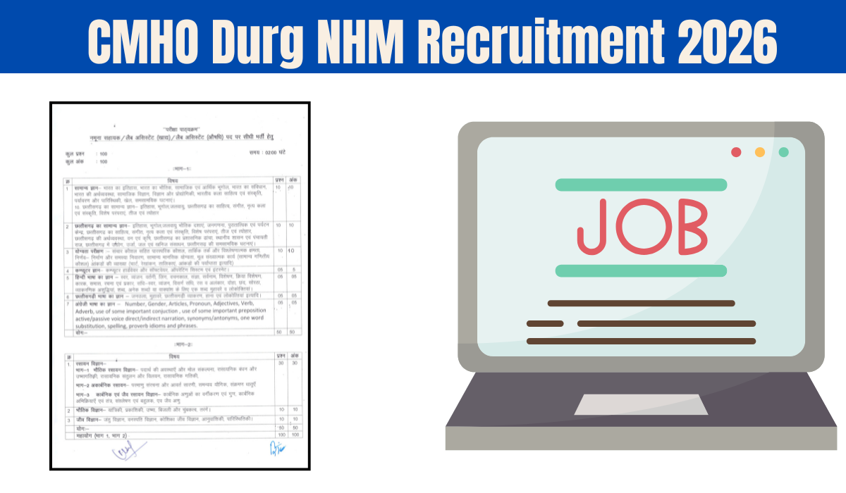 CMHO Durg NHM Recruitment 2026 Overview