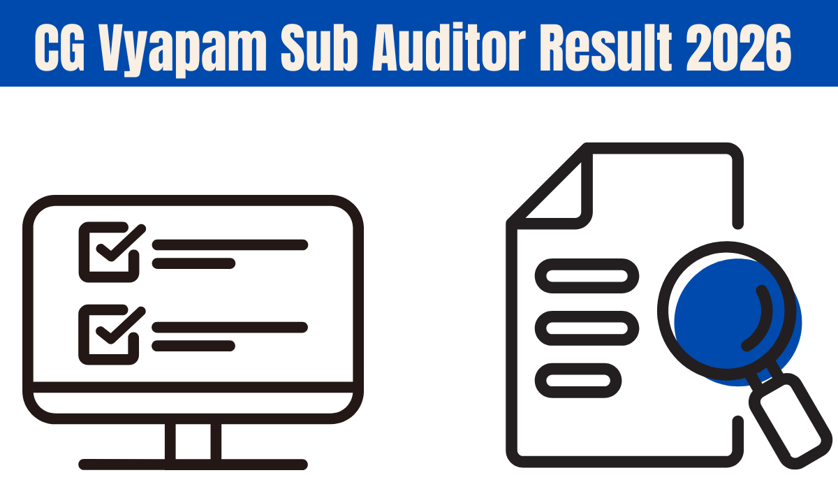 CG Vyapam Sub Auditor Result 2026 Download Link